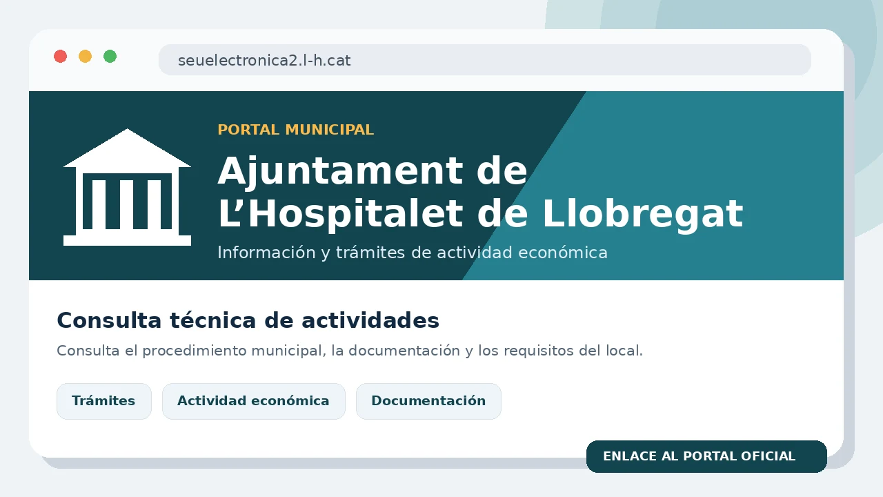 Vista visual del portal municipal de L’Hospitalet de Llobregat