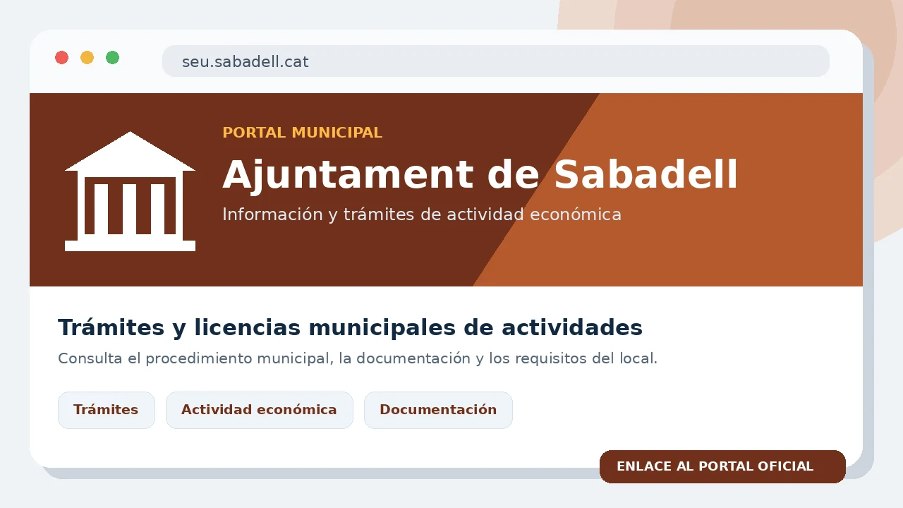 Vista visual del portal municipal de Sabadell
