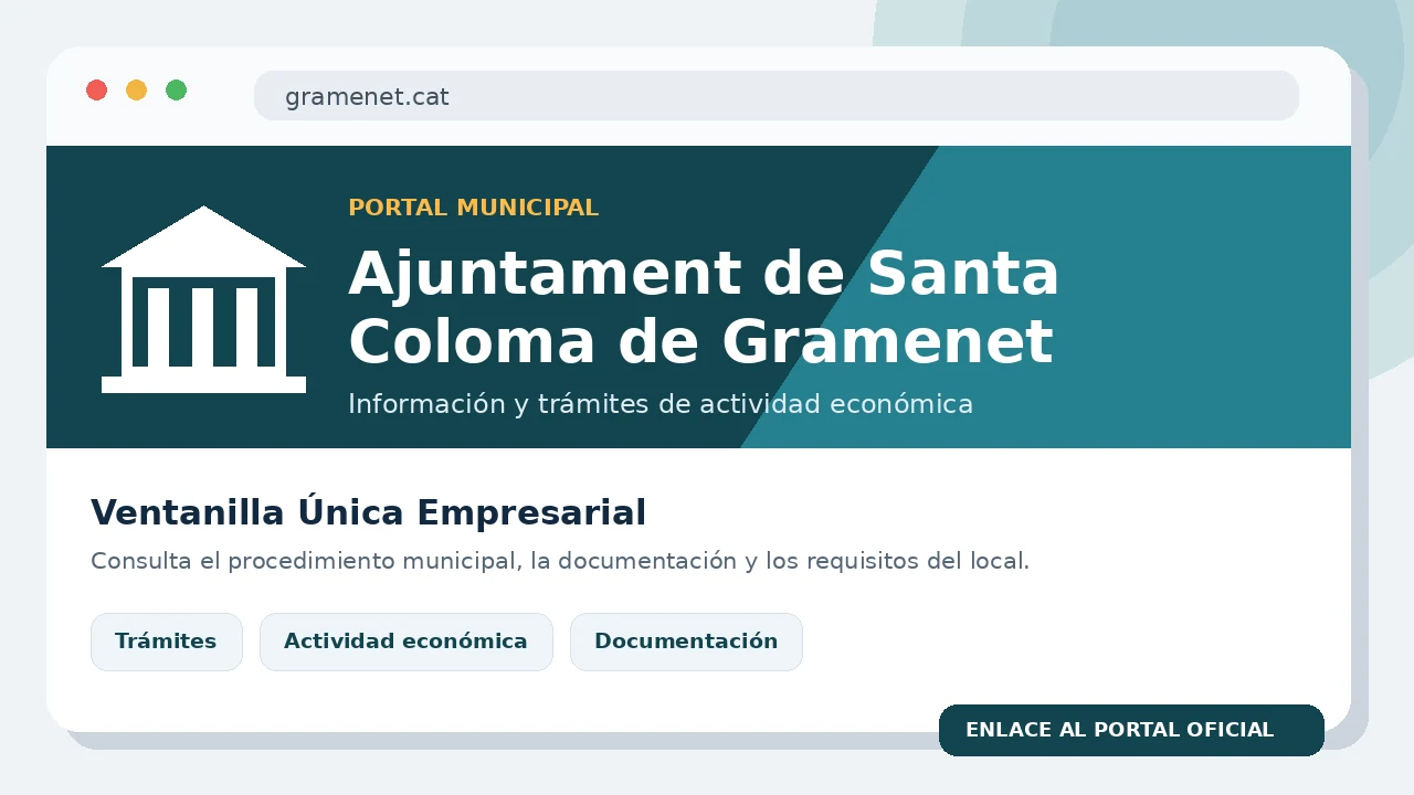 Vista visual del portal municipal de Santa Coloma de Gramenet